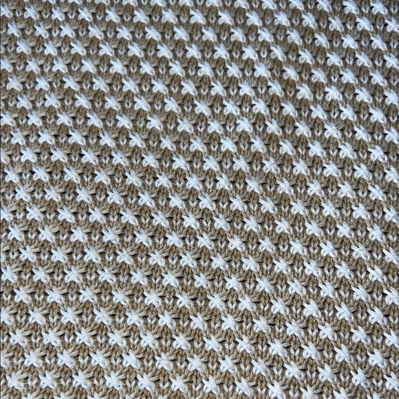 Karen Scott Cream Crew Neck Sweater with Textured Knit - Picture 3 of 6